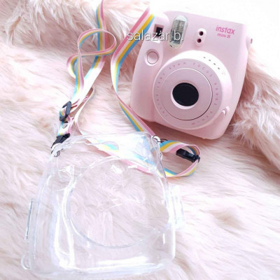 Fujifilm Instax Mini 8 in Pink with Clear Hard Case
