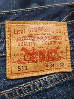 Original Levis 511 Slimfit Leather