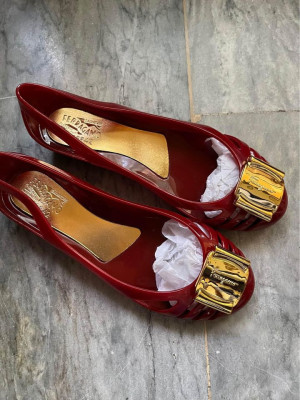 Salvatore Ferragamo Jelly Ballet Flats