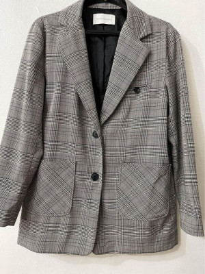 Plaid Gray Blazer