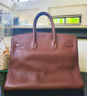 Authentic Birkin 35 Havane Togo Leather Bag