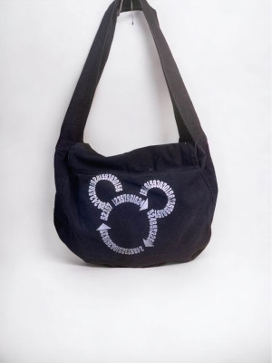 Big Mickey Mouse Canvas Shoulder Bag