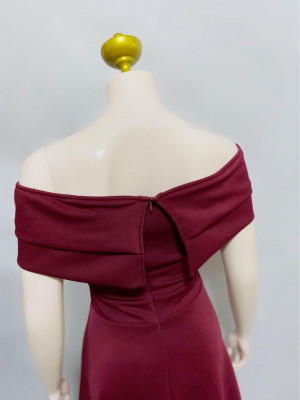 Midi Dress Off-Shoulder Dress