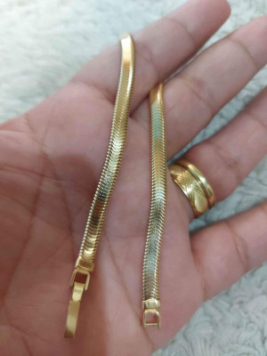 K18 japan gold bracelet Snake chain