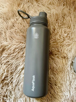 Aquaflask (40oz) Stone Gray with Free Silicon Boot