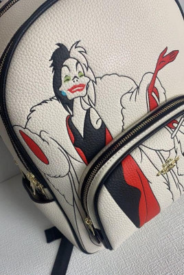 DISNEY X COACH  MINI COURT BACKPACK WITH CRUELLA MOTIF