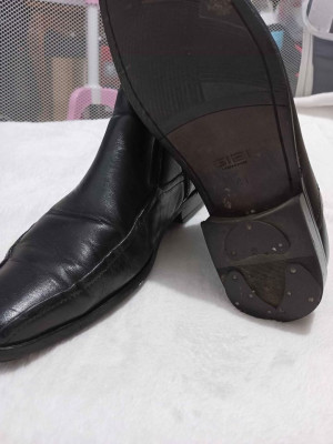 Original GIBI HOMME Black Boots Leather