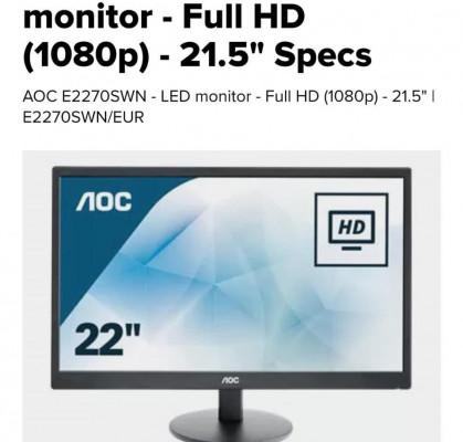AOC AND PHILIPS LED-backlit LCD monitor