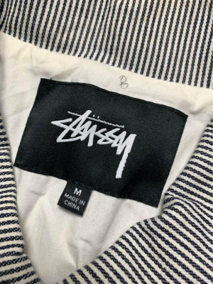 Stussy Hickory Striped Coach Jacket