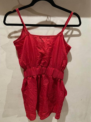 Forever 21 Red Sleeveless Romper