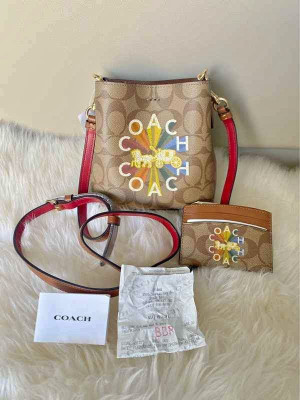 Coach Mini Mollie Bucket Bag with Coach Cardholder LP