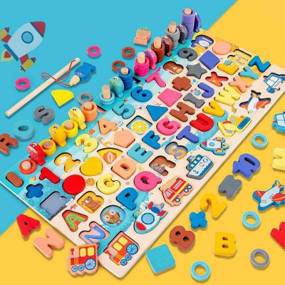 Wooden 7 in 1 Board Toys for Kids