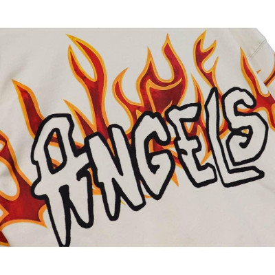 NWT PALM ANGELS Apricot Graphic Graffiti Flames Crewneck Sweater S-XL