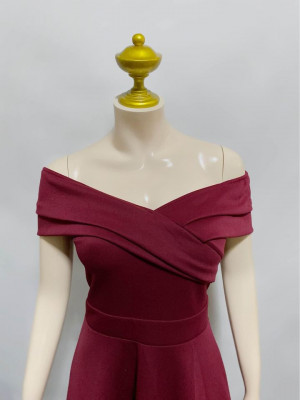 Midi Dress Off-Shoulder Dress