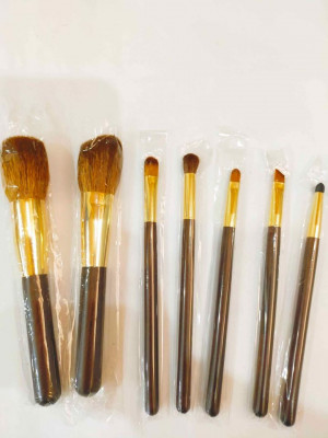 Coffee 7pc Make Up Brush Set