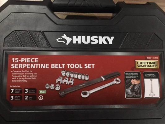 HUSKY Serpentine Belt Tool Set, 15pc
