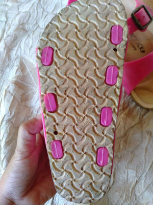 pink birkenstock sandal for kids
