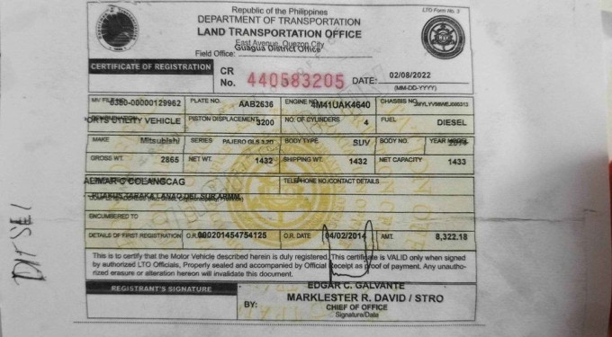 2014 Mitsubishi pajero