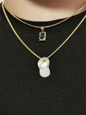 Omega Necklace with Pendant