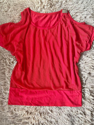 Off-Shoulder Red Top