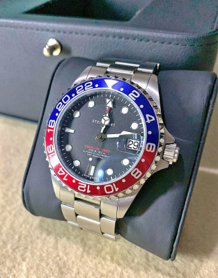 Steinhart - Ocean 39 GMT BLUE-RED Diver