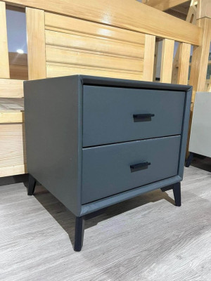 Brandnew Leather Grey Side Table