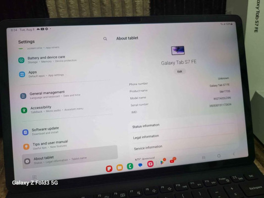 Samsung Tab S7 FE + CELLULAR