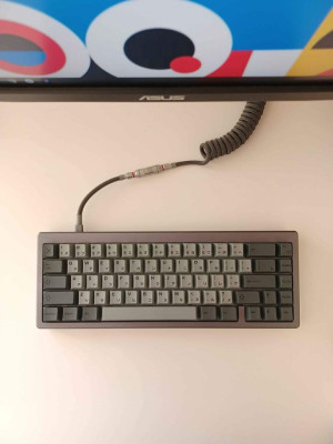 Akko Mod 005 Space Gray, Akko Jelly Whites, Unicord Custom Cable