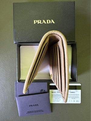 Prada Vitello Grain Cammeo