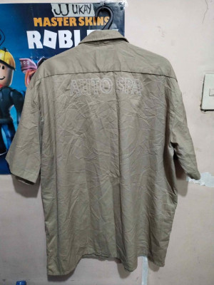 Dickies khaki polo button down XL