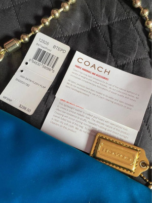 Coach Teal Flap Bag