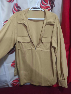 Plus size khaki jacket