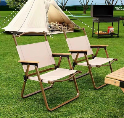 Rare Cream Camping Chair
