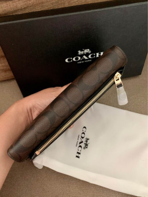Coach long wallet w/ pouch