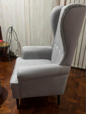 Accent Chair with Ottoman