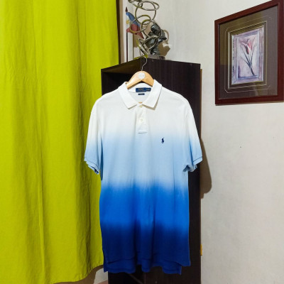 Ralph Lauren White Blue Polo Shirt