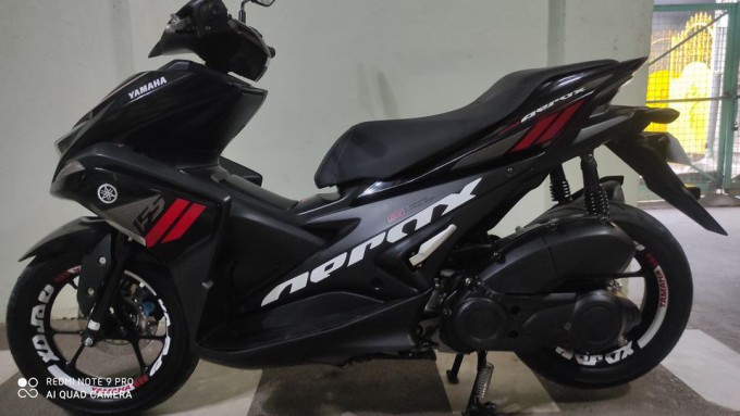 YAMAHA AEROX BLACK 155 VVA 2020 Model 💯%STOCK,FRESH, all WORKING. Registered ti