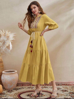 CLASSY BOHO DESIGN DRESS