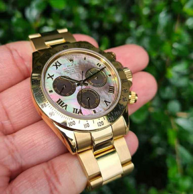 Rolex Solid Yellow Gold Daytona MOP Tahitian Dial