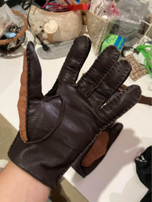 Leather Gloves + Goggles