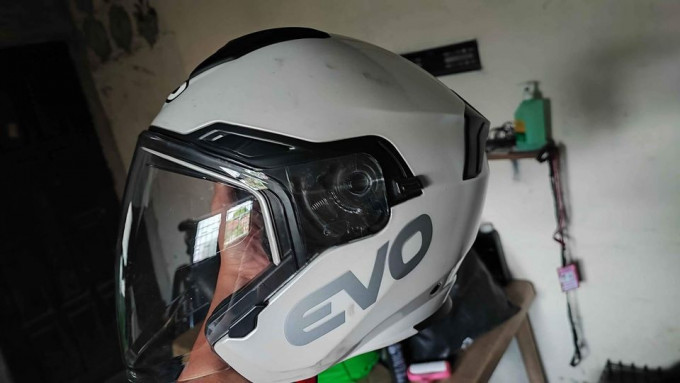 Evo half face helmet SIZE LARGE