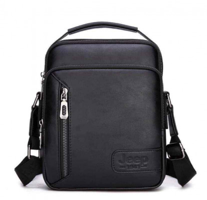 Jeep men leather sling bag