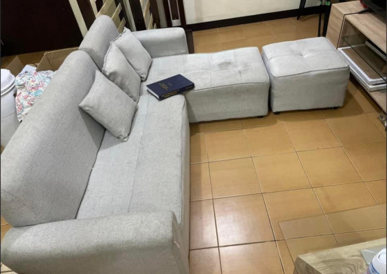 Pre loved grey sofa