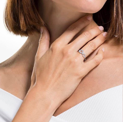 Swarovski Infinity Ring