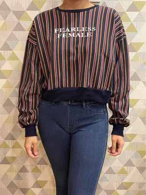 Fearless Female Crop Sweater