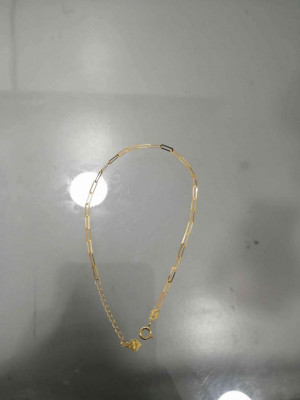 Paperclip bracelet 18k