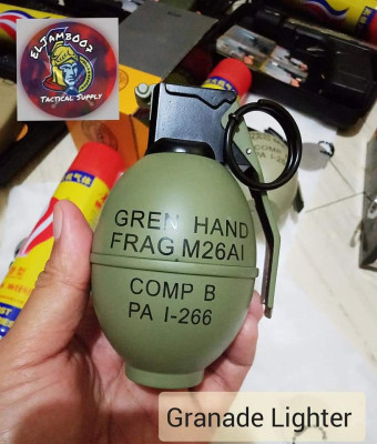 Hand grenade lighter