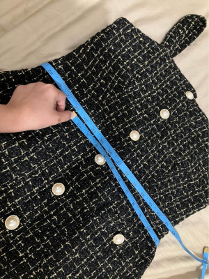 Black and Gold Korean Dress