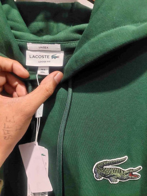 Lacoste green hoodie