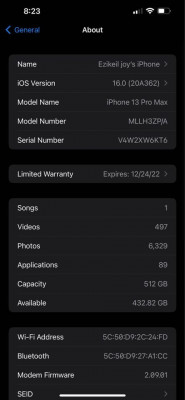 Iphone 13 pro max gold 512GB